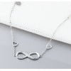 Women's Infinity Sterling Silver Cubic Zirconia Inlay Bracelet