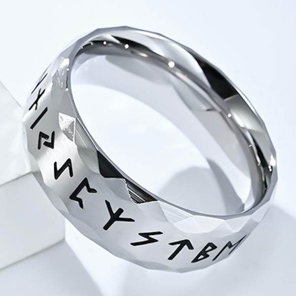 Anello Nodo Celtico Vintage Anello Vichingo Uomo In Acciaio Inossidabile - Design Odin, Rune Celtiche, Stile Vintage Anello Vichingo Odin