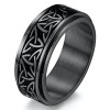 Men's ring anti-stress rotating ring steel Celtic knot