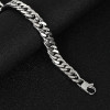 Bracelet homme chaine acier maille tresse