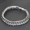 Geflochtenes Herrenkettenarmband aus Stahl