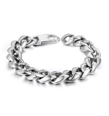 Men's stainless steel braided Cuba chain bracelet