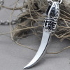 Man's Sterling Silver Celtic Motif Canine Tooth Pendant