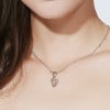 Pendentif collier note de musique argent 925 rhodié avec zirconium