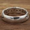 Men's Braided Sterling Silver Cord Band RIng