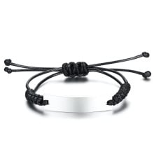 Personalized bracelet for men and women, nylon braided steel