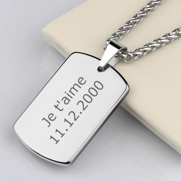 Tungsten sales dog tag