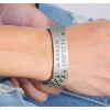 Men's Stainless Steel Polished Chain ID Bracelet