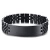 Men's Stainless Steel Polished Chain ID Bracelet