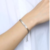 Women's Stainless Steel Chain Custom engraving ID Bracelet