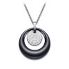 Women's pendant water drop ceramic zirconium