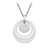 Women's pendant water drop ceramic zirconium