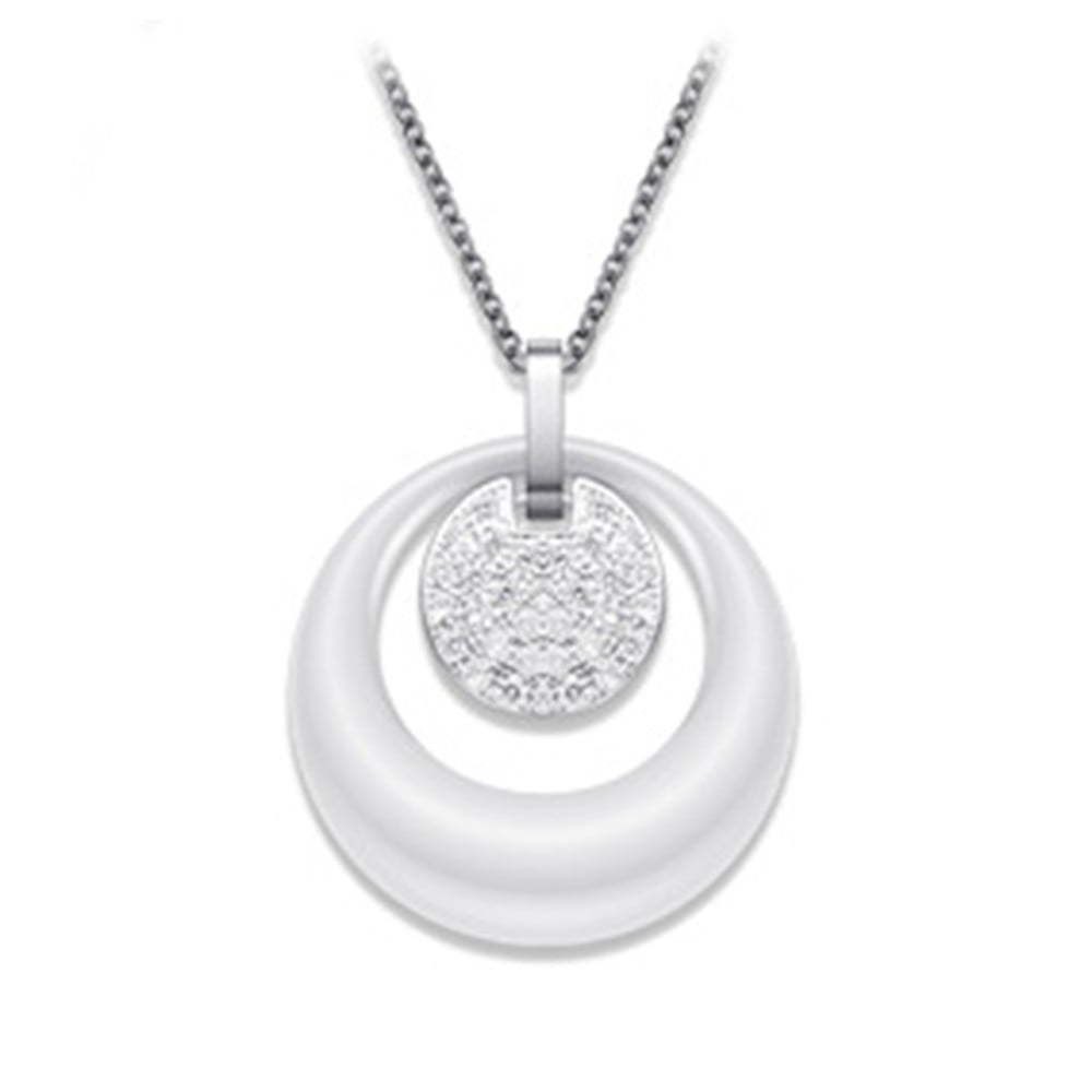 Ciondolo da donna goccia d'acqua in ceramica di zirconio