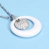 Women's pendant water drop ceramic zirconium
