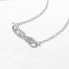 Pendentif collier argent infini zirconium