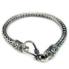 Men's Braided Chain Sterling Silver Bracelet