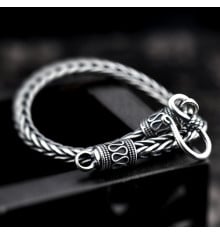 Bracelet homme argent oxyde chaine maille