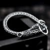 Herrenarmband aus Silberoxid mit balinesischer Netzkette