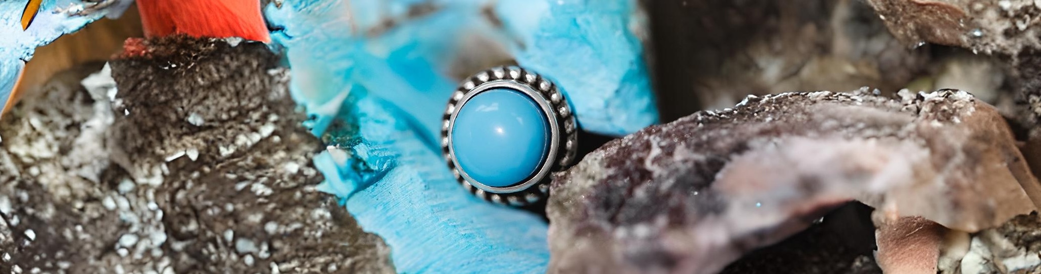 boucles oreilles clous ronds argent turquoise homme femme