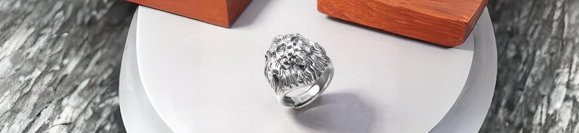 chevaliere lion argent bague mortard biker