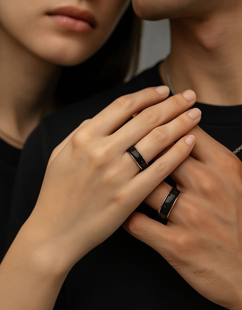 anillo de boda de cerámica personalizable