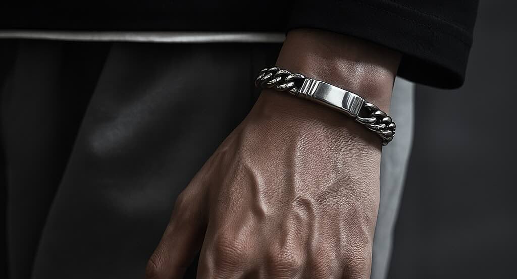 Herrenarmband aus Silber