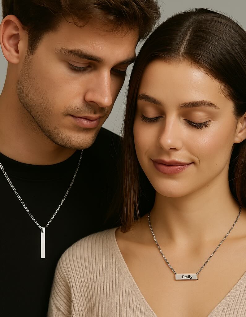 collier personnalisé pour homme femme
