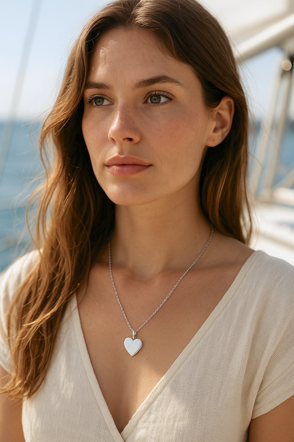 collana ciondolo cuore donna