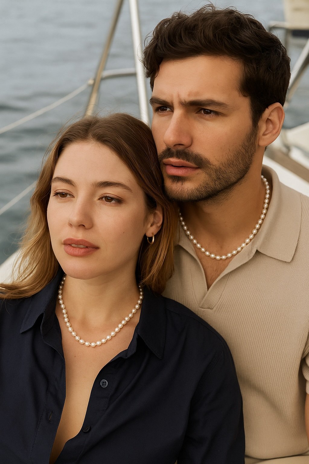 parelketting voor man en vrouw