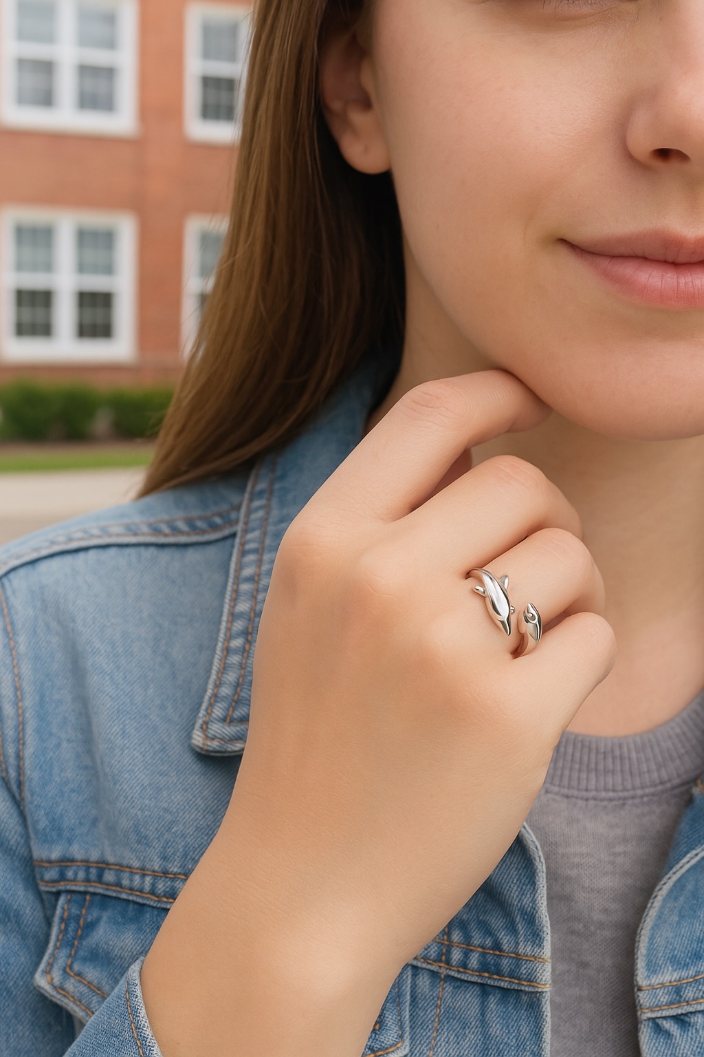 Bague Ajustable En Acier Inoxydable. Simple Et Chic à La Fois
