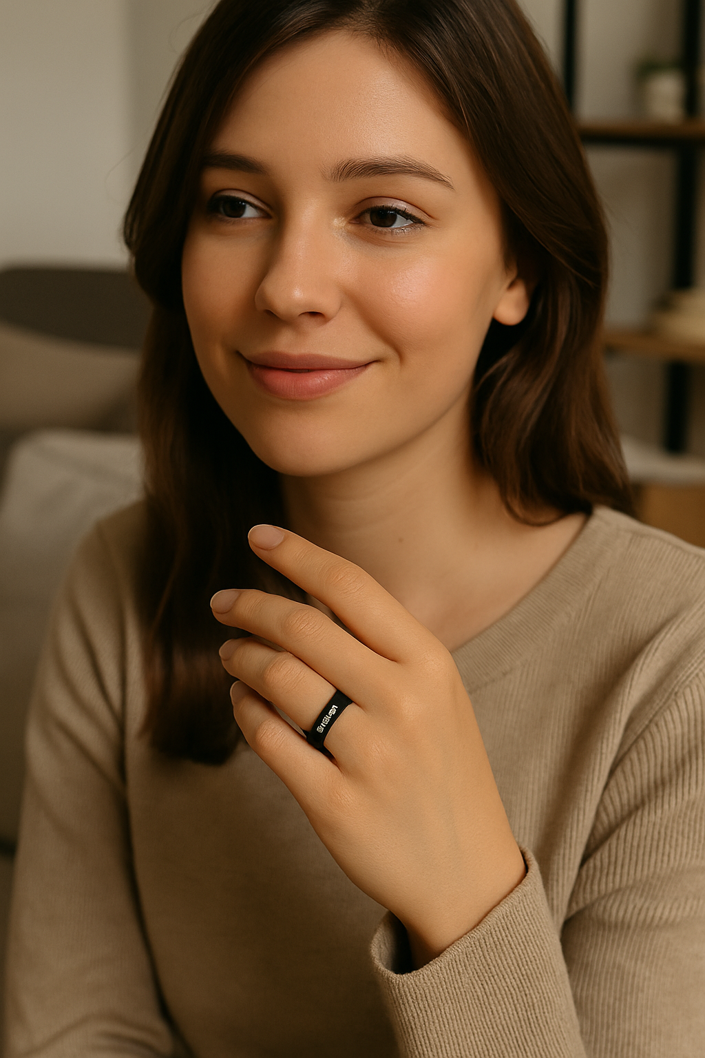 bague alliance tungstene battement de coeur femme