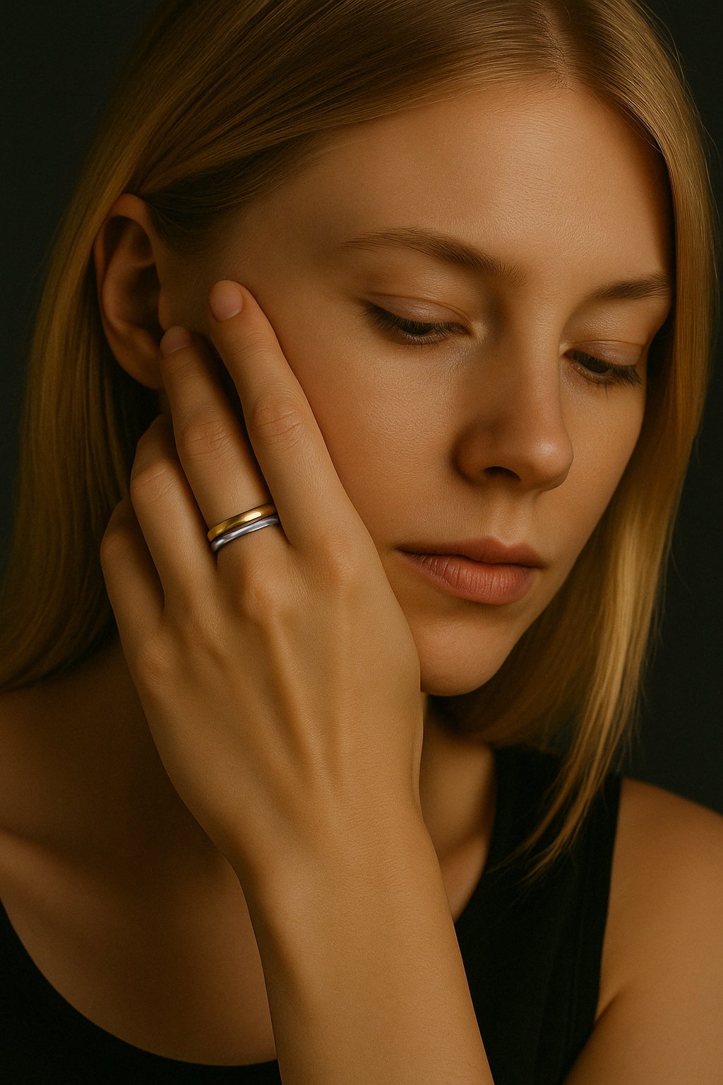bague tungstène polie gravable femme