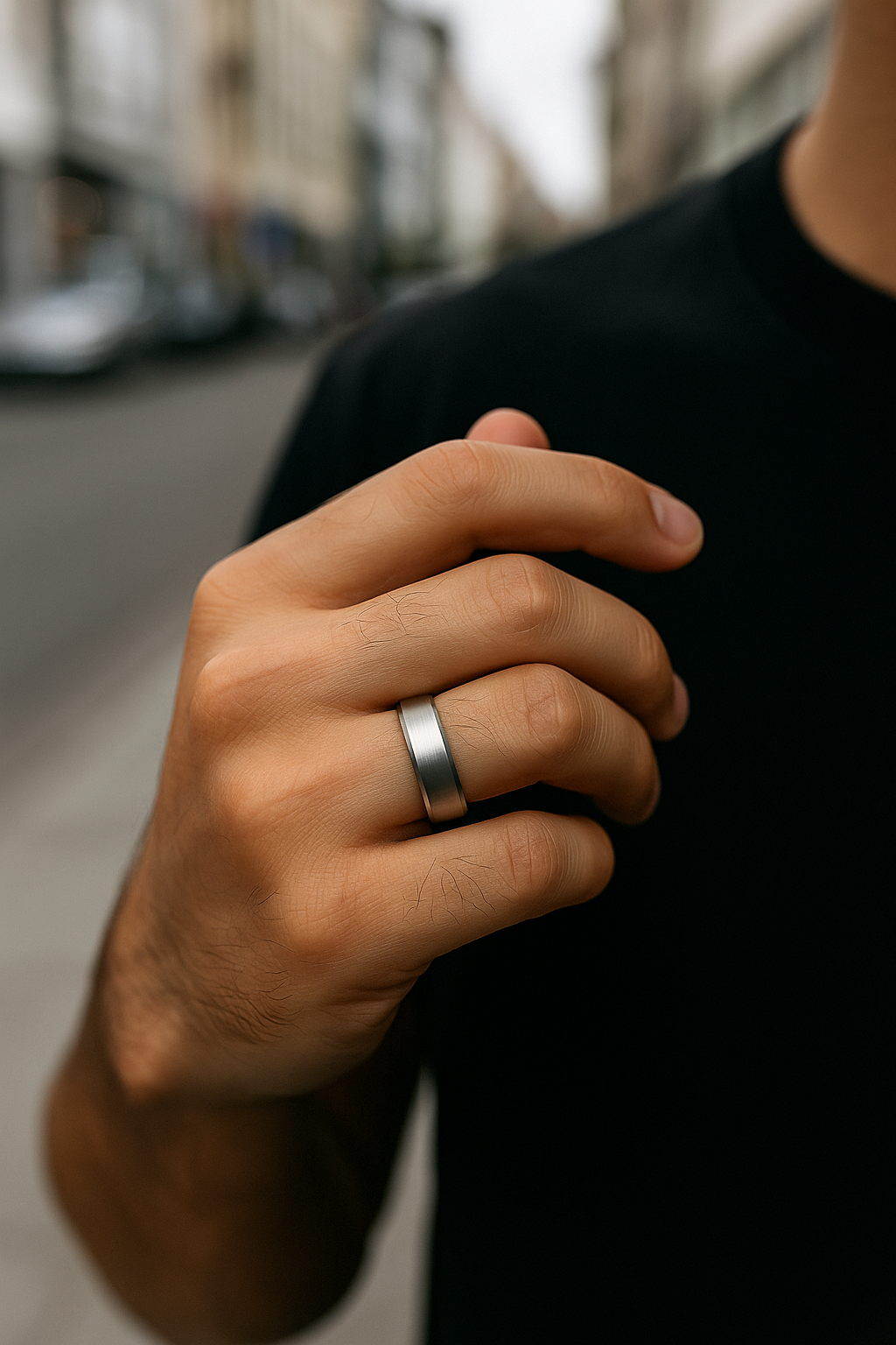 Anillo de tungsteno personalizado para hombres