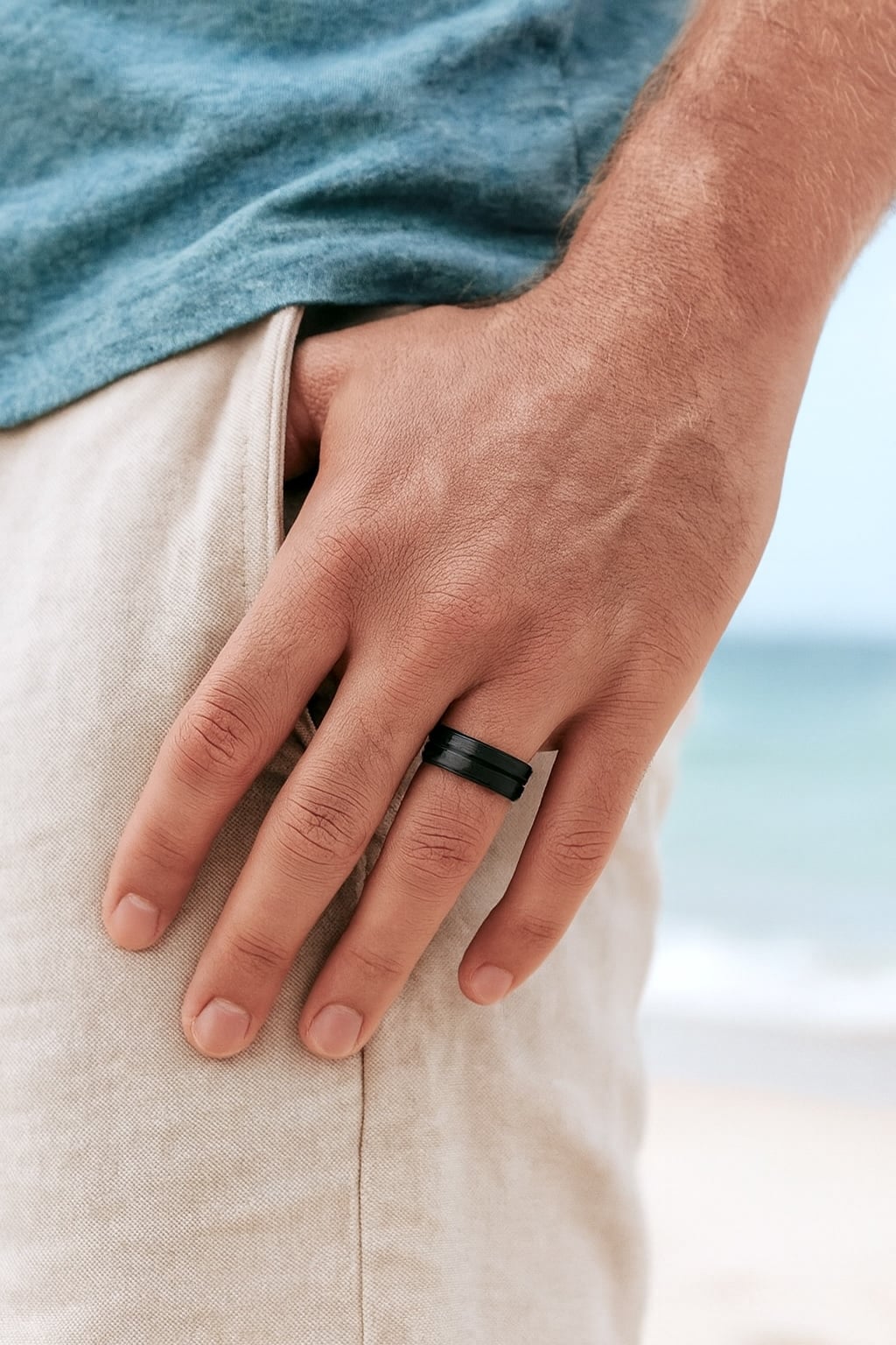 Tungsten Ring Alliance Homme Tungstene Bague Tungstène Bague De