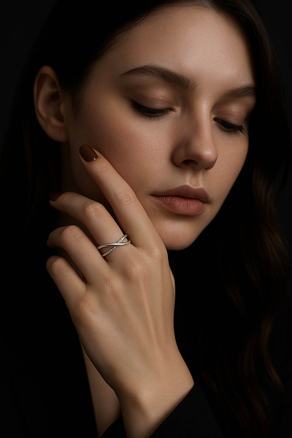 anello argento croce infinito donna