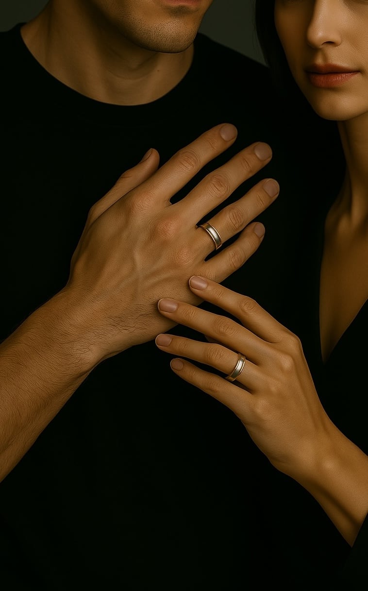 bague tungstène alliance dome polie