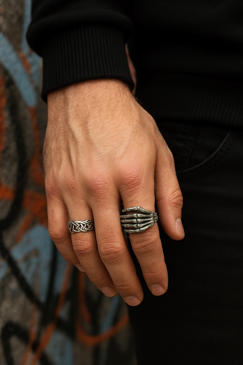 Bague Homme Mariage Acier Inoxydable 8 Mm - Finition Mat Avec Bords Biseautés Brillants - Style Simple Et Confortable