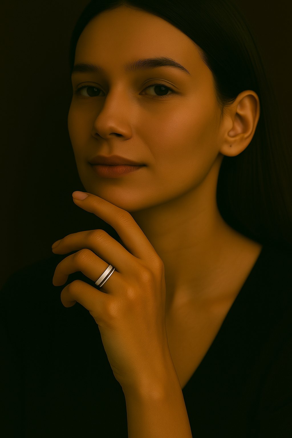 bague alliance céramique blanche