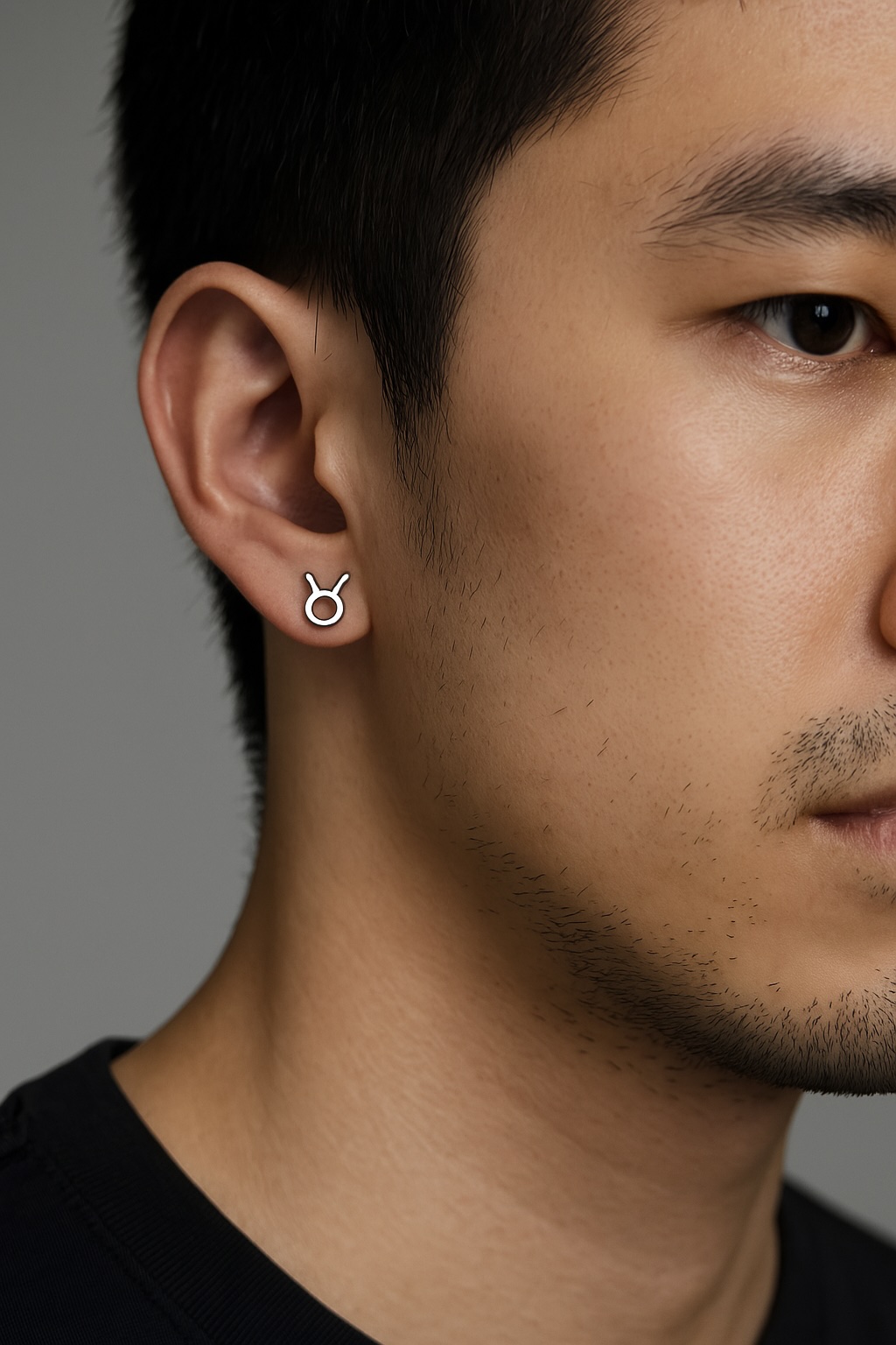 clous oreilles argent zidoque taureau