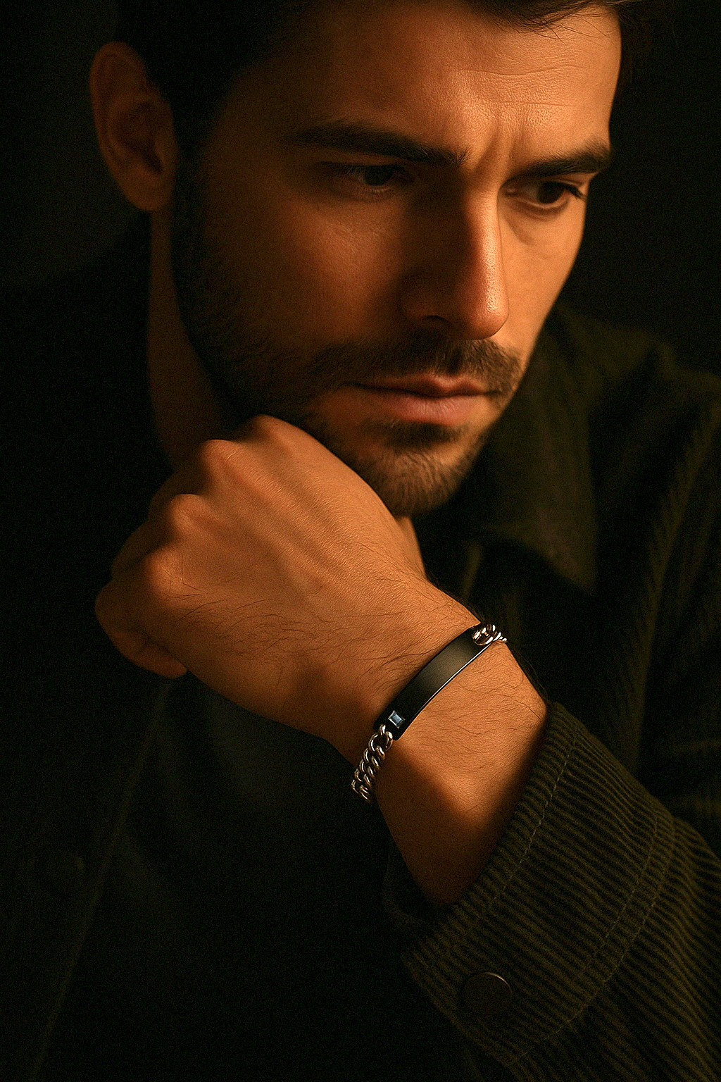 bracelet couple acier gourmette personnalisable