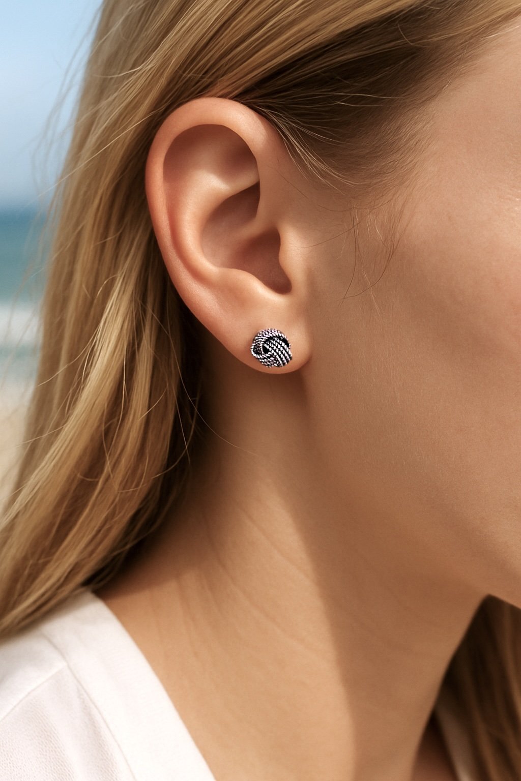 Unisex Ohrstecker Keltischer Knoten aus Sterlingsilber