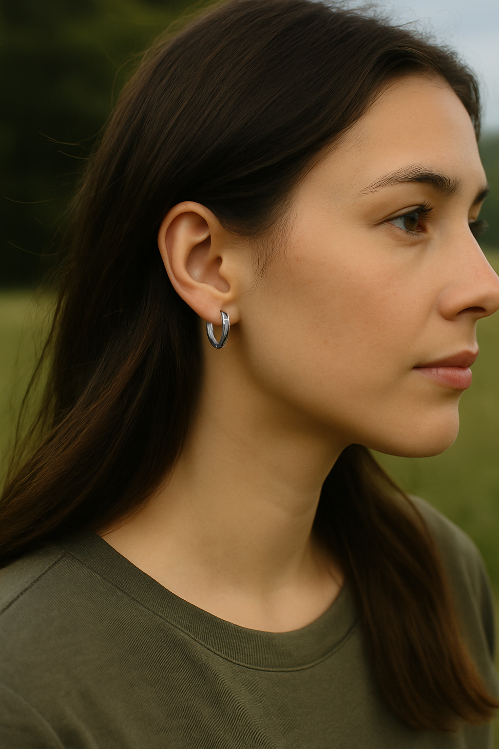 orecchini a cerchio donna argento 925