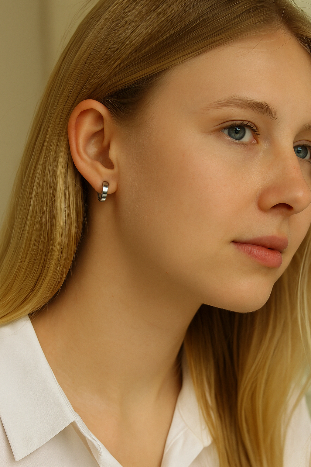 boucles d'oreilles argent femme minimaliste - BijouxStore