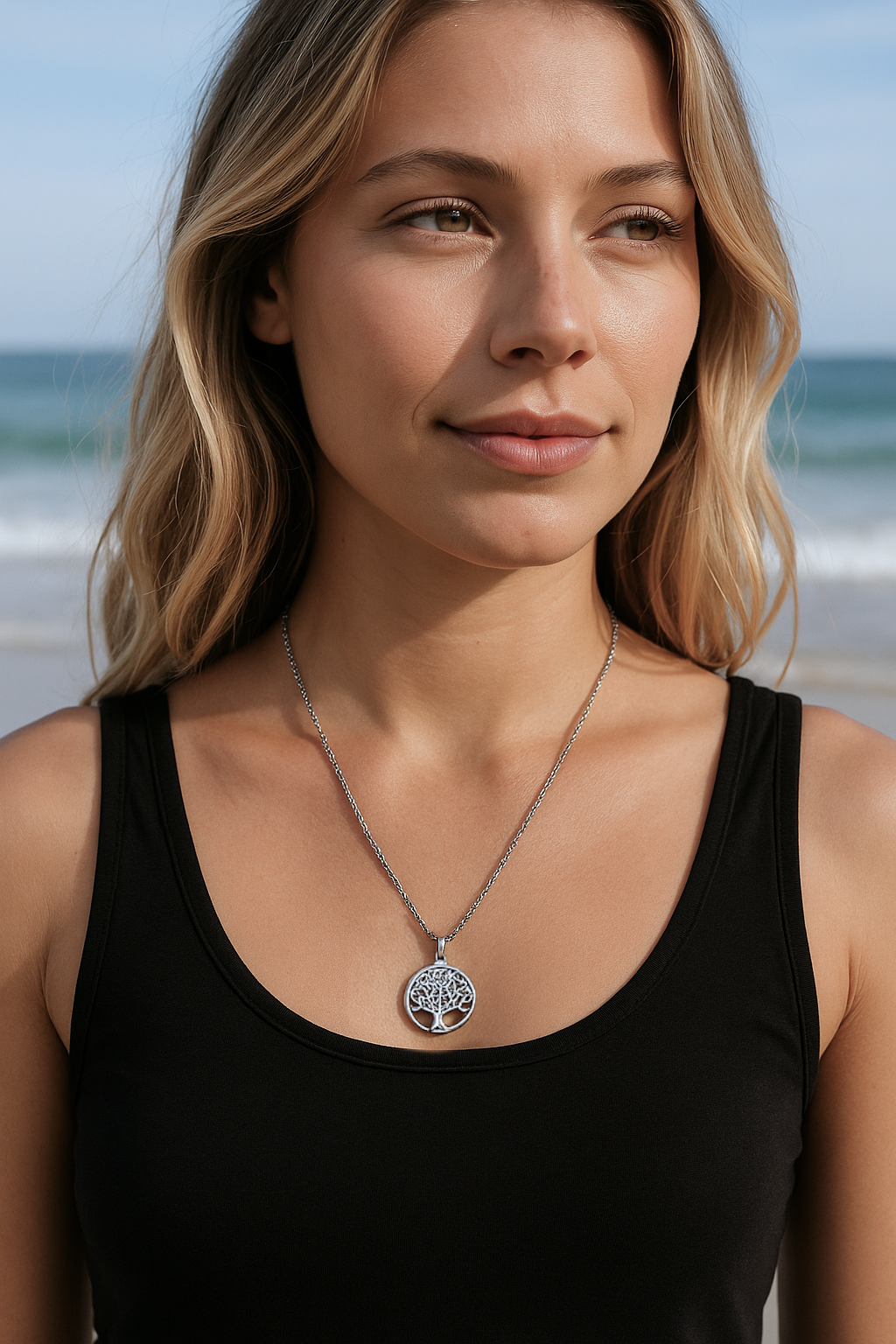 Keltische levensboom ketting van zilver voor dames