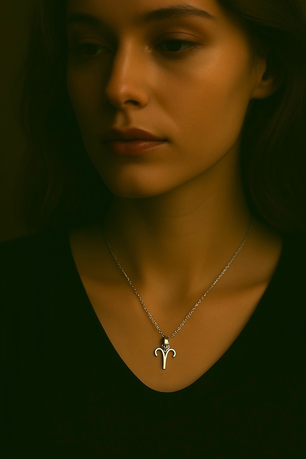 Ketting hanger Ram zilver voor mannen en vrouwen