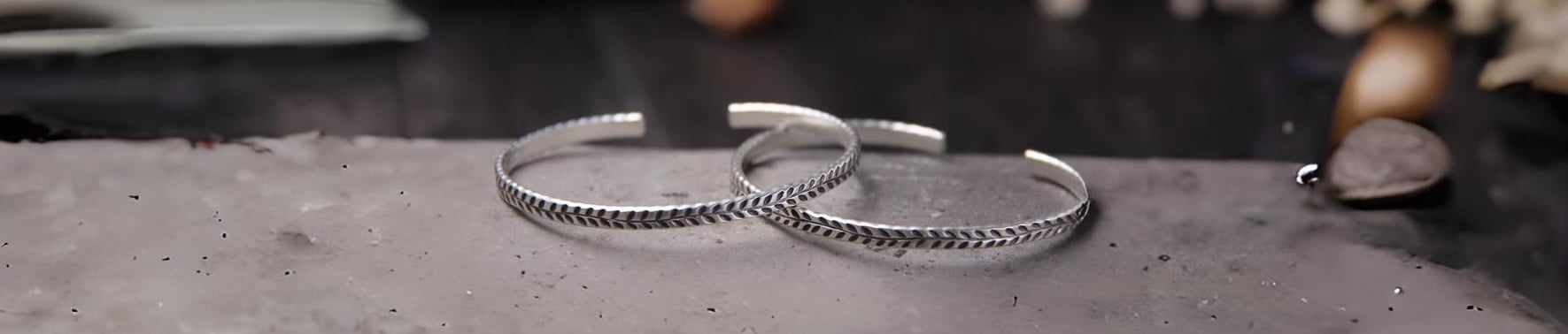 bracelet argent jonc epi de ble